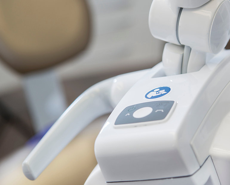 Detailbild eines Gerätes im Praxisraum